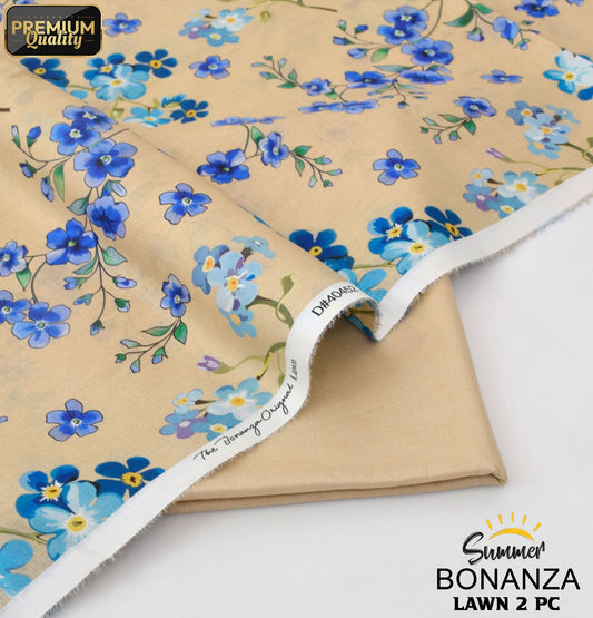 Bonanza Digital Lawn 2-Piece Un-stiched