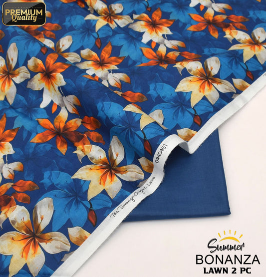Bonanza Digital Lawn 2-Piece Un-stiched