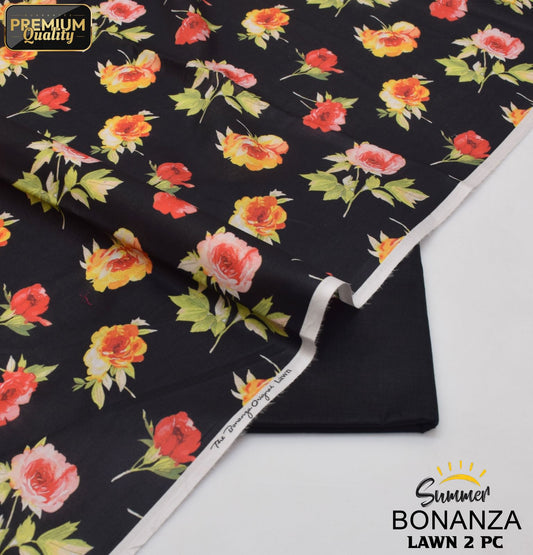 Bonanza Digital Lawn 2-Piece Un-stiched