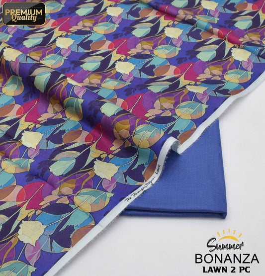 Bonanza Digital Lawn 2-Piece Un-stiched