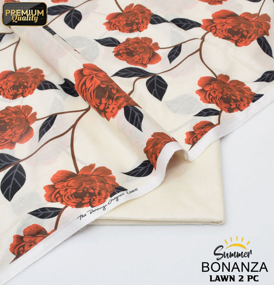 Bonanza Digital Lawn 2-Piece Un-stiched