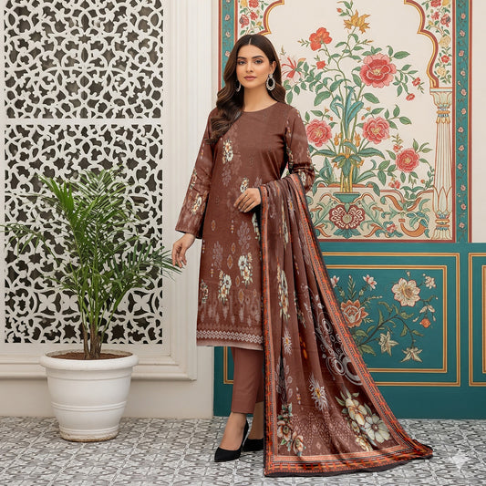 Iznik Digital Printed Lawn 3-Piece Un-Stiched