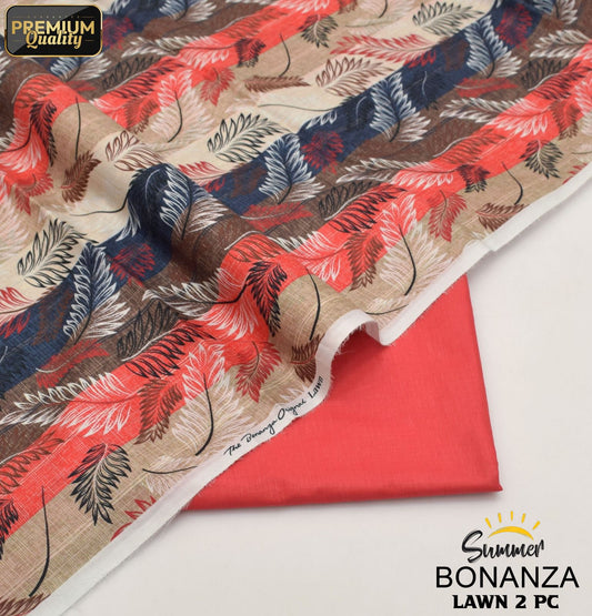 Bonanza Digital Lawn 2-Piece Un-stiched