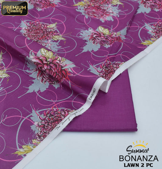 Bonanza Digital Lawn 2-Piece Un-stiched