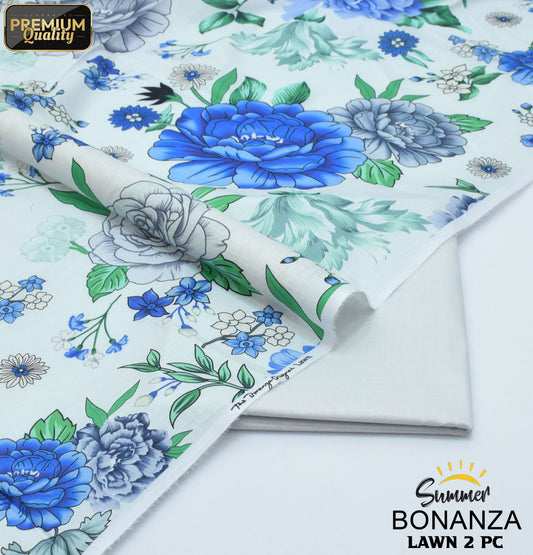 Bonanza Digital Lawn 2-Piece Un-stiched