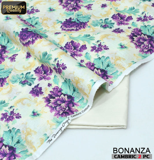 Bonanza Digital Lawn 2-Piece Un-stiched