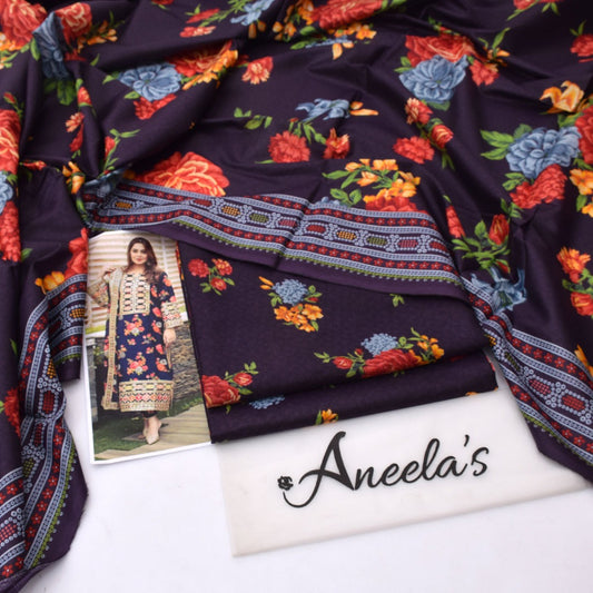 Aneela'S lawn 3-Piece Un-stiched