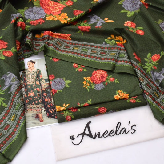 Aneela'S lawn 3-Piece Un-stiched