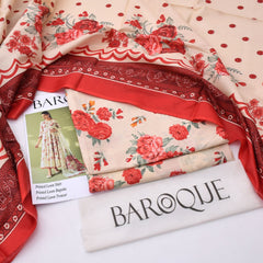 Baroque lawn 3-Piece Un-stiched