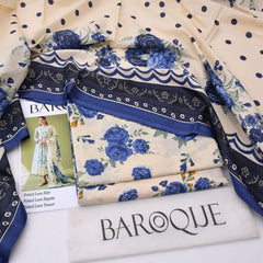 Baroque lawn 3-Piece Un-stiched