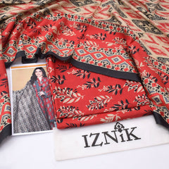Iznik lawn 3-Piece Un-stiched