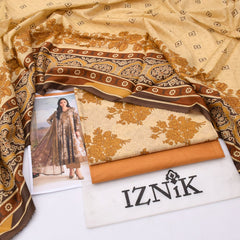 Iznik lawn 3-Piece Un-stiched