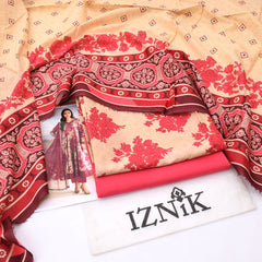 Iznik lawn 3-Piece Un-stiched