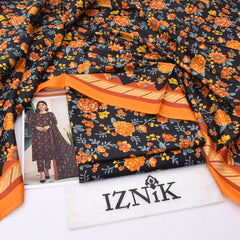 Iznik lawn 3-Piece Un-stiched