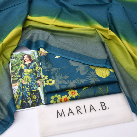 Iznik lawn 3-Piece Un-stiched