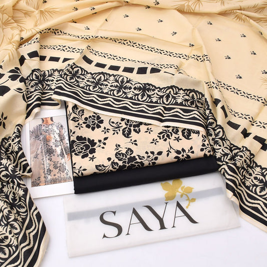 Saya lawn 3-Piece Un-stiched