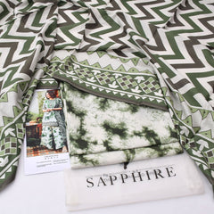 Sapphire lawn 3-Piece Un-stiche