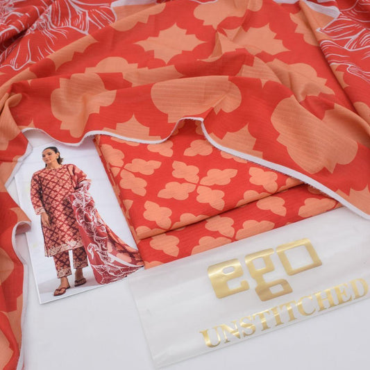 Ego lawn 3-Piece Un-stiched