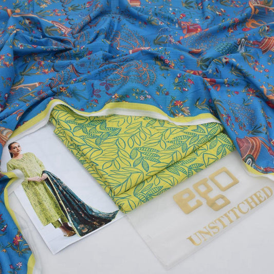 Ego lawn 3-Piece Un-stiched