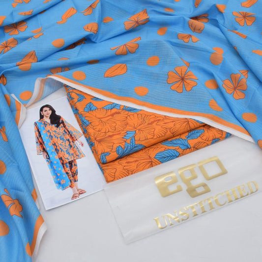 Ego lawn 3-Piece Un-stiched