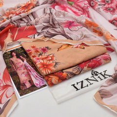 Iznik lawn 3-Piece Un-stiched