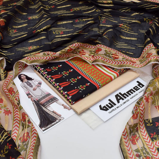 Gul Ahmed lawn 3-Piece Un-stiched
