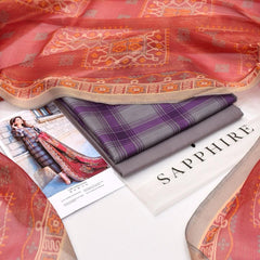 Sapphire lawn 3-Piece Un-stiched