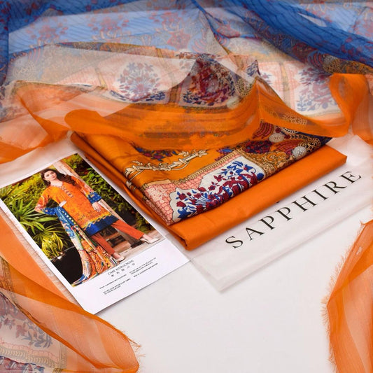 Sapphire lawn 3-Piece Un-stiched