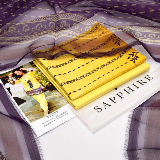 Sapphire lawn 3-Piece Un-stiched