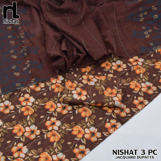 Nishat lawn 3-Piece Un-stiched