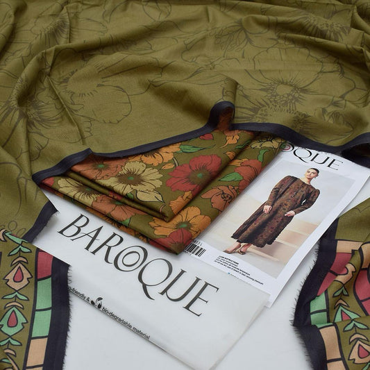 Baroque lawn 3-Piece Un-stiched