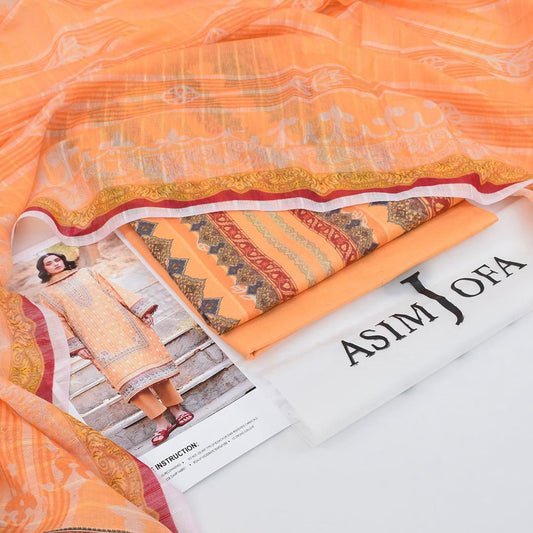 Asim Jofa lawn 3-Piece Un-stiched