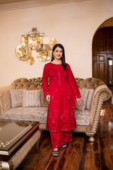 Lawn Embroidered 2-Piece Un-Stiched Suit By Noura