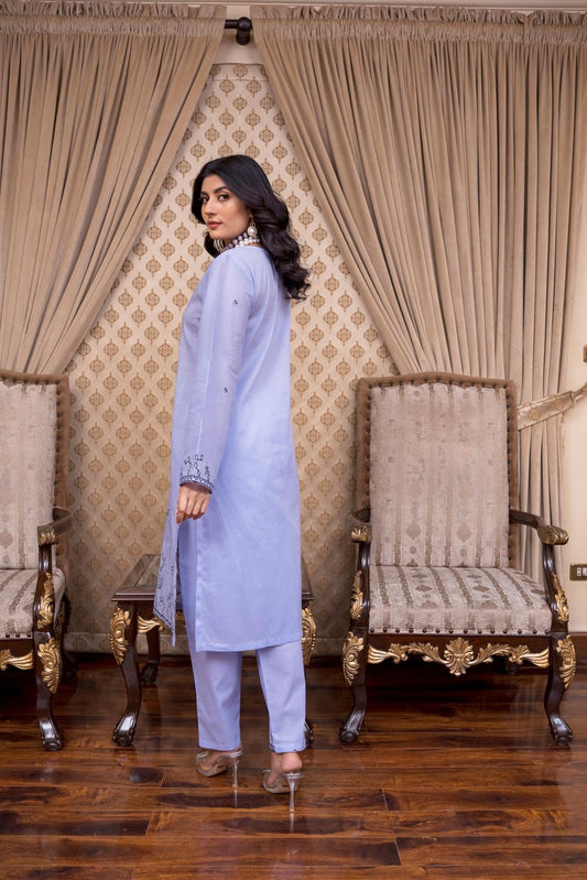 Lawn Embroidered 2-Piece Un-Stiched Suit By Noura