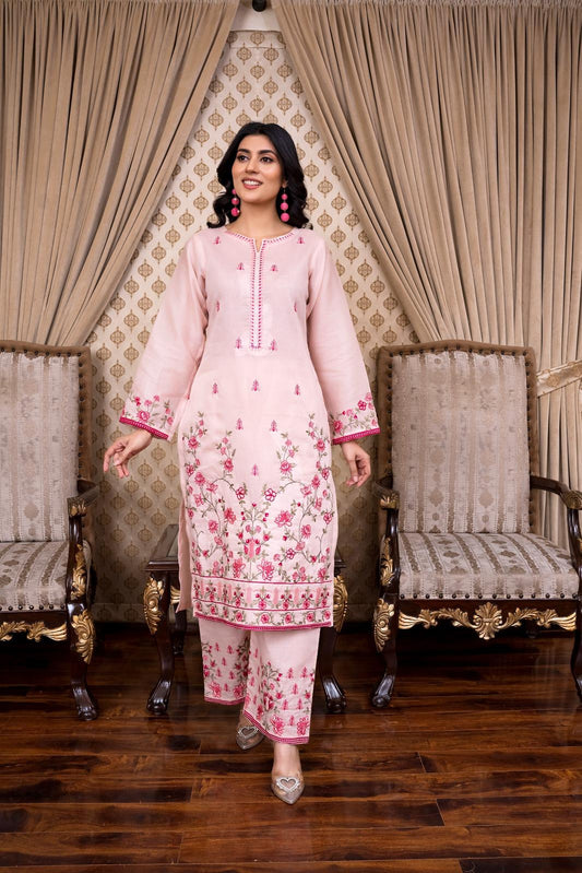 Lawn Embroidered 2-Piece Un-Stiched Suit By Noura