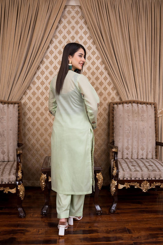 Lawn Embroidered 2-Piece Un-Stiched Suit By Noura