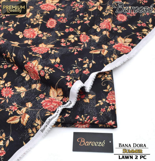 Bareeze Bana Dora Lawn Digital Printed 2-Piece Un-Stiched