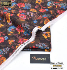 Bareeze Bana Dora Lawn Digital Printed 2-Piece Un-Stiched