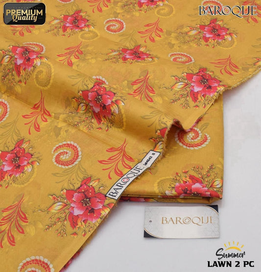 Baroque Digital Printed Lawn 2-Piece Un-Stiched