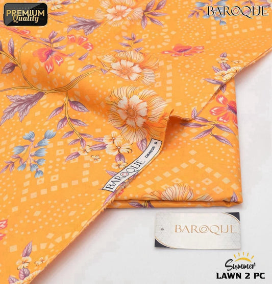 Baroque Digital Printed Lawn 2-Piece Un-Stiched