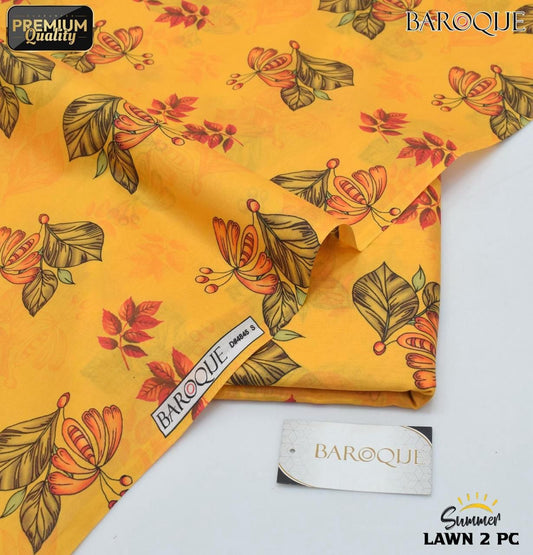 Baroque Digital Printed Lawn 2-Piece Un-Stiched