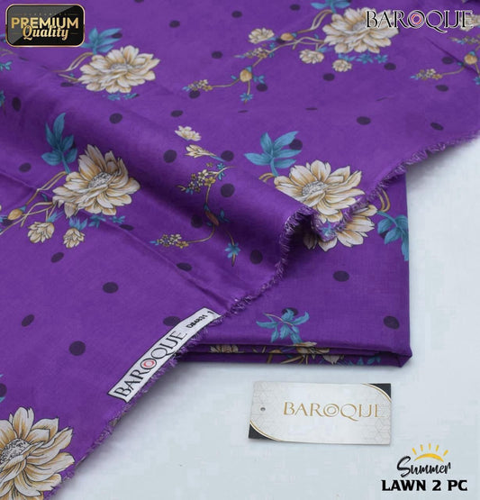 Baroque Digital Printed Lawn 2-Piece Un-Stiched