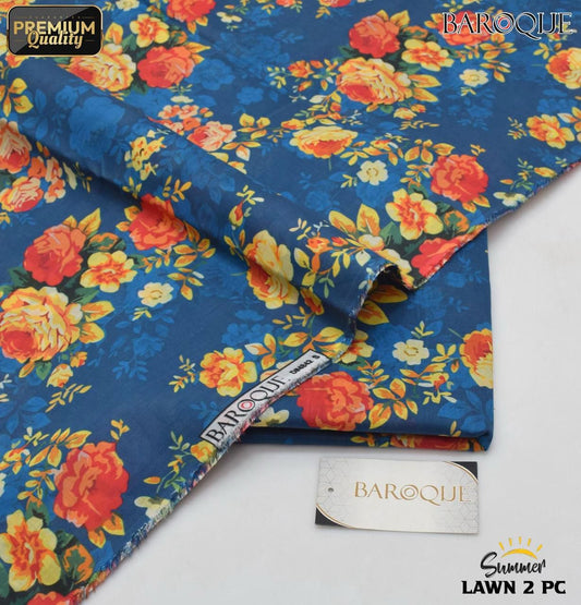 Baroque Digital Printed Lawn 2-Piece Un-Stiched
