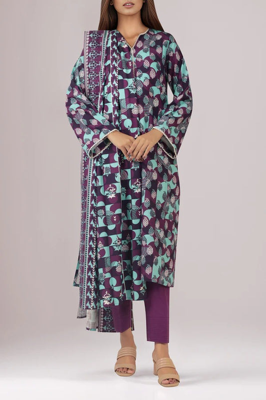 Saya Digital Printed Lawn 3-Piece Un-Stiched