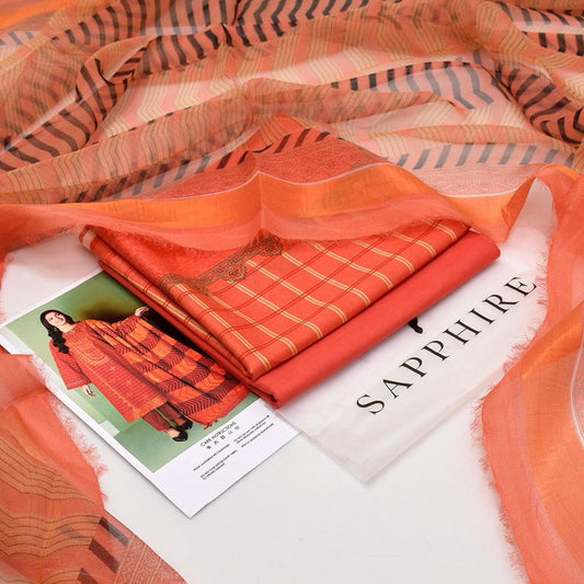 Sapphire Digital lawn 3-Piece Un-stiched
