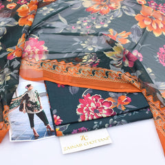 Zainab Chotani Digital Lawn 3-Piece Un-Stiched