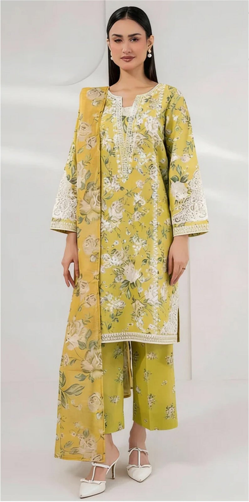 Afrozeh Digital Lawn 3-Piece Un-Stiched