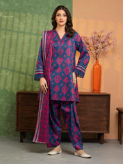 Edenrobe Digital Lawn 3-Piece Un-Stiched
