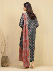 Edenrobe Digital Lawn 3-Piece Un-Stiched