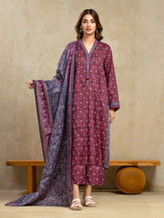 Edenrobe Digital Lawn 3-Piece Un-Stiched